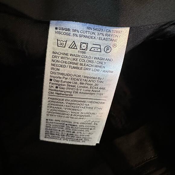 Banana Republic Mid Rise Straight Sloan Pant Black 10 754557 - Picture 9 of 12